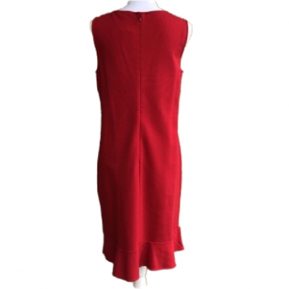 Chic Red Midi Dress Lands End 14 Christmas Valentine’s Day! - Picture 2 of 6